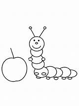 Caterpillar With A Cherry coloring Page  Download Print Or Color sketch template