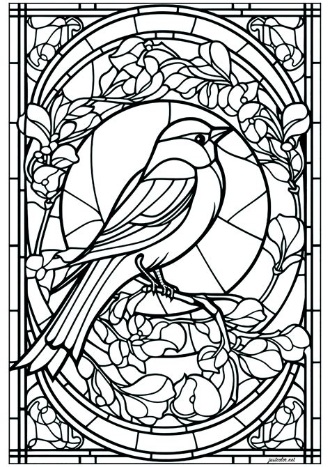 Download Or Print This Amazing Coloring Page Stained - vrogue.co