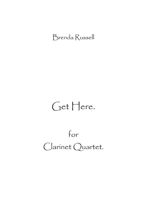 Get Here Sheet Music | Dave Koz | Woodwind Ensemble