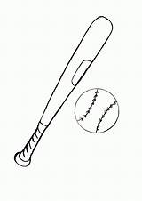 Bat And Ball Coloring Pages  coloring sketch template