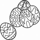 Five Easter Eggs Isolated Coloring Page For Kids 13801500 Vector Art At  sketch template