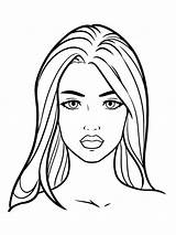 Face Coloring Pages sketch template