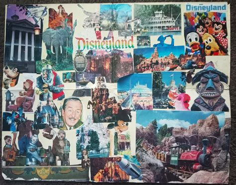 I found this Disneyland collage I'd made in the late '80s : Disneyland