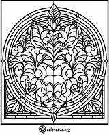 24 Free Stained Glass Coloring Pages – The Color Cove sketch template