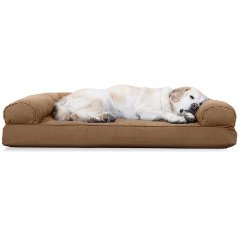 FurHaven Pet Dog Bed | Cooling Gel Memory Foam Orthopedic Quilted Sofa ...