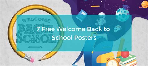 7 Free Welcome Back to School Posters