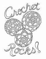 Crochet Rocks Coloring Page  FaveCraftscom sketch template