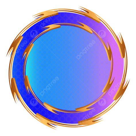 Golden Circle Frame Border, Golden, Gold, Circle PNG and Vector with Transparent Background for ...