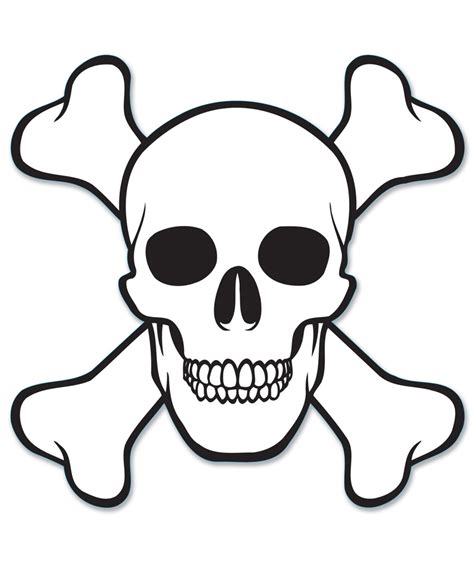 Free Skull And Crossbones Stencil, Download Free Skull And Crossbones ...