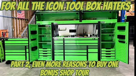 More reasons to buy Icon tool boxes, response to some comments, why I chose Icon, bonus shop ...