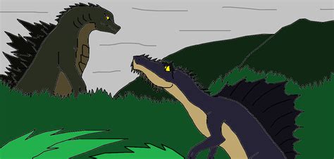 Monsterverse Godzilla vs Spinosaurus by Syfyman2XXX on DeviantArt