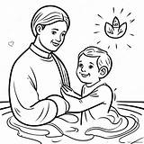 Baptism Coloring Page 9510 7646 sketch template