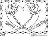 Rose Valentine Heart Coloring Pages  Free Printable Animals sketch template