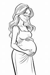 Pregnant Woman Coloring Pages  ColoringDraftcom sketch template