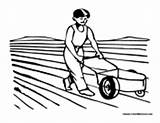 Farmer Coloring Pages sketch template
