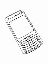 Cell Phone coloring pages sketch template