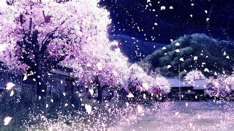 Light Purple Anime Flowers Wallpapers - Wallpaper Cave