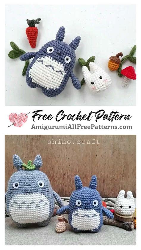 Amigurumi Totoro Free Pattern - | Crochet amigurumi free, Crochet ...