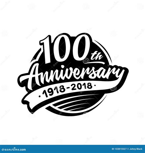 100 Years Anniversary Design Template. Vector and Illustration. 100th Logo. Stock Vector ...