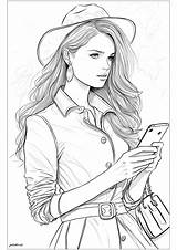 Pagine Da Colorare Di Moda Per Adulti sketch template