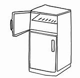 Fridge Coloring Page Coloring Pages sketch template