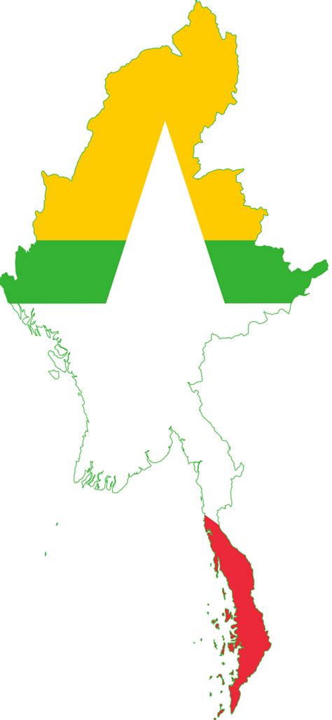 Flag map of Burma (Myanmar) by ShitAllOverHumanity on DeviantArt