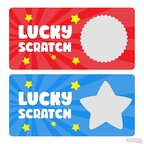 Scratch Lottery Ticket Template