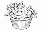 Scrumptious Muffin Art For Coloring  Page sketch template