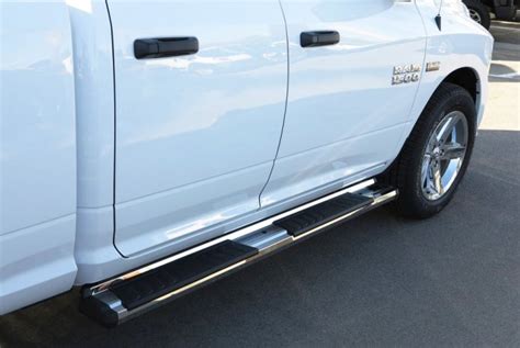 2009-2018 (19-23 Classic) RAM 1500 Quad Cab, S-Series Running Boards (Stainless Steel ...