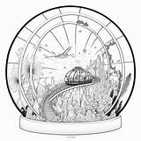 Premium AI Image  coloring Pages For adults Of A Train Going Through sketch template