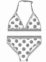 Bikini Coloring Page  Funny Pages sketch template