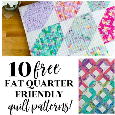 15 Free Fat Quarter Quilt Patterns