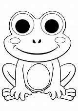 Frog Printable sketch template