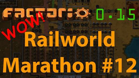 Factorio Railworld Marathon #12 - Robots! - YouTube