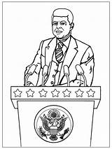 US Presidents Coloring Page sketch template
