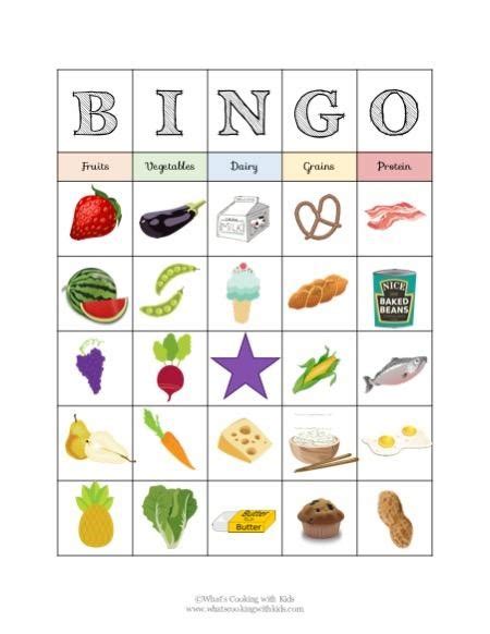 Teaching Kids The Fundamentals of Nutrition With Food Group Bingo! - A Girl Worth Saving