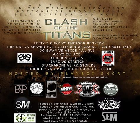 Clash of the Titans - AHAT - AHAT Utah | Battle Rap Event | VerseTracker