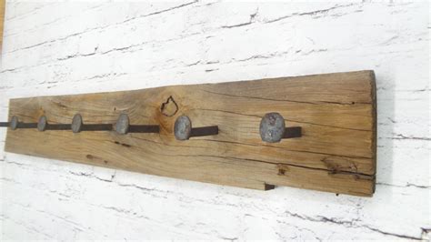 Rustic coat rack Railroad Spike Coat Rack by ThePinkToolBox