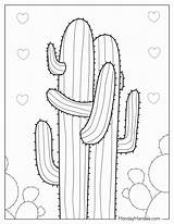 Printable Cactus Coloring Pages For Kids Cool2bkids sketch template