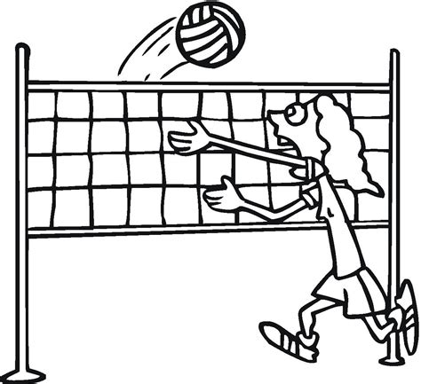 Free Printable Volleyball Coloring Pages For Kids