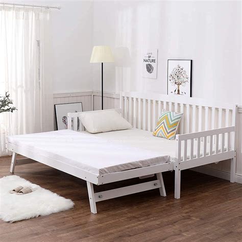 Buy SHAKER STYLE WHITE 3FT SINGLE DAYBED WITH UNDER BED GUEST TRUNDLE ...