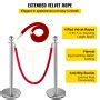 VEVOR Crowd Control Stanchion, Set of 8 Pieces Stanchion Set, Stanchion ...