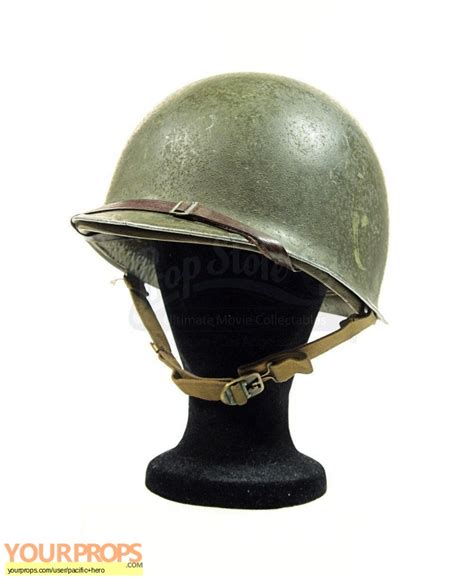 The Pacific John Basilone's (Jon Seda) Guadalcanal Hero Metal Helmet ...