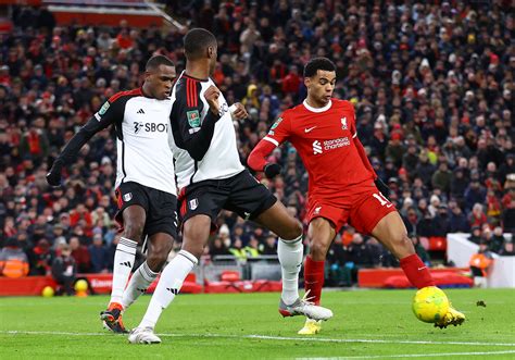 Liverpool come back to beat Fulham 2-1 in League Cup semi first leg | Reuters