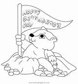 Groundhog Day Coloring Pages sketch template