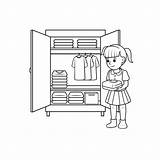 Clothes Closet Coloring Page For Kids Free Printable Picture  Atelier sketch template