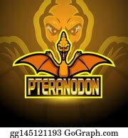 7 Pterodactyl Esport Logo Mascot Design Clip Art | Royalty Free - GoGraph