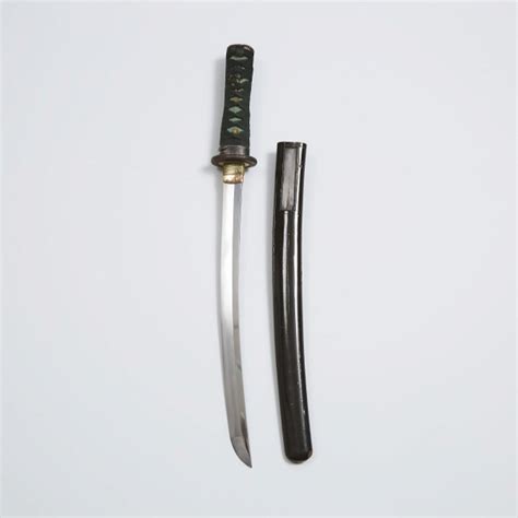 A Japanese Wakizashi, Edo/meiji Period, Overall Length 22 I