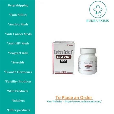 Efavirenz Capsules IP, 600 mg at ₹ 5168/bottle in Nagpur | ID: 2852298254588