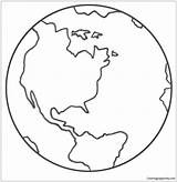 Planet Earth Coloring Page  Free Printable Pages sketch template
